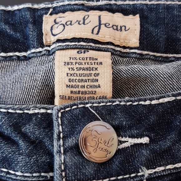 Earl Mid Rise Dark Wash Embellished Jeans … - Picture 6 of 6